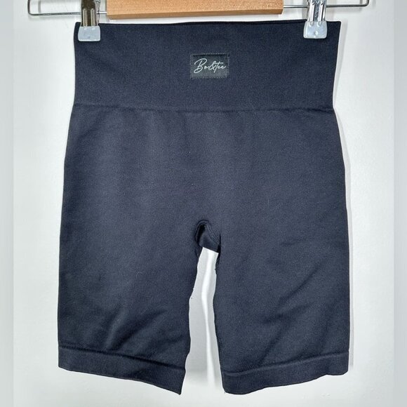 BO  & Tee Navy Blue Compression Shorts - Picture 1 of 2
